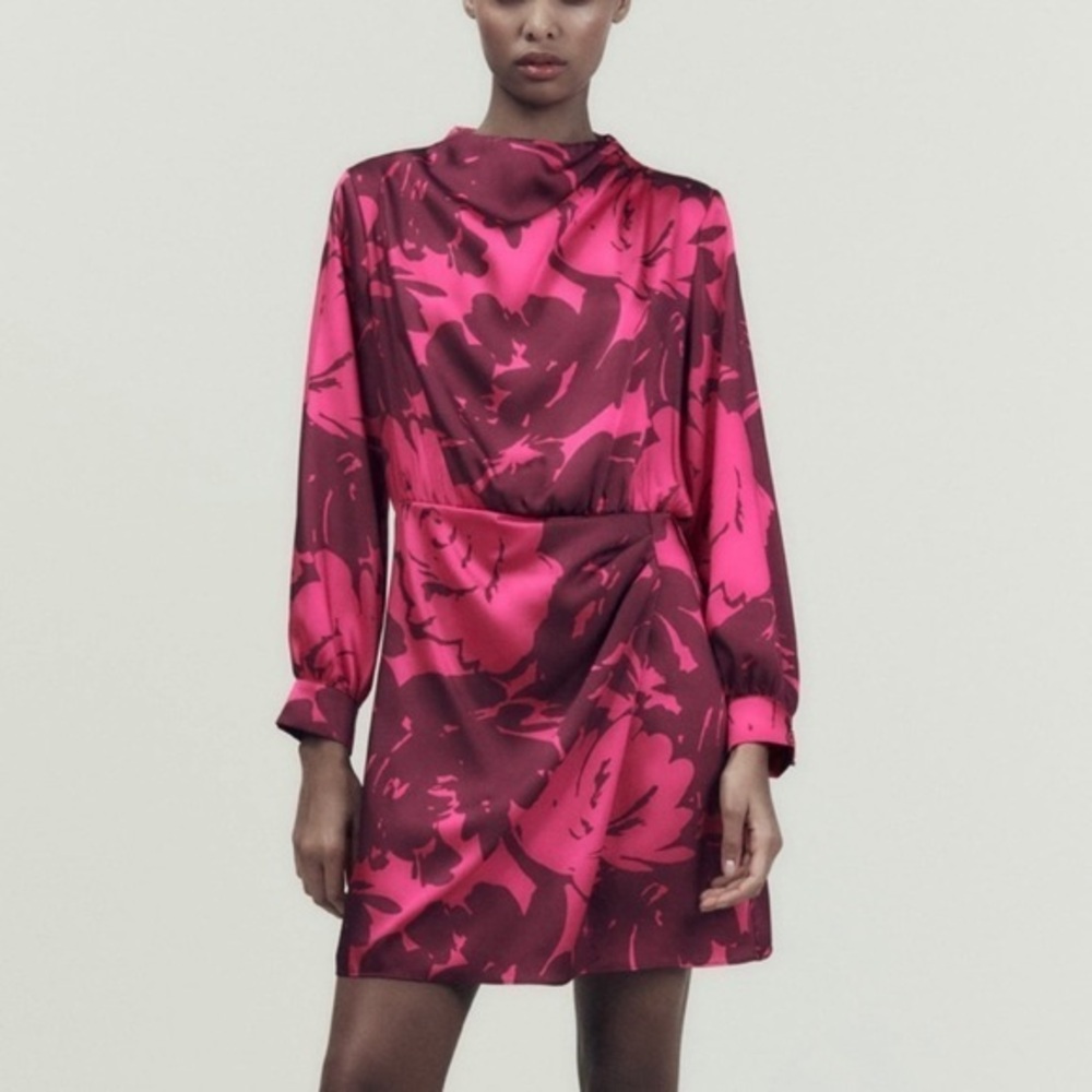 Zara Pink Floral Dress